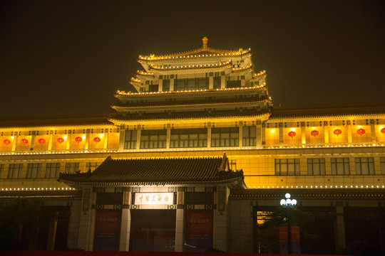 中国美术馆夜景