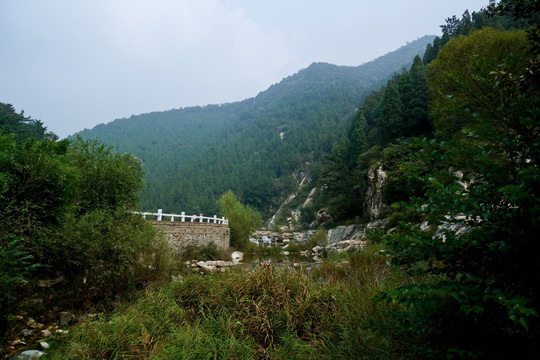 泰山桃花峪风光