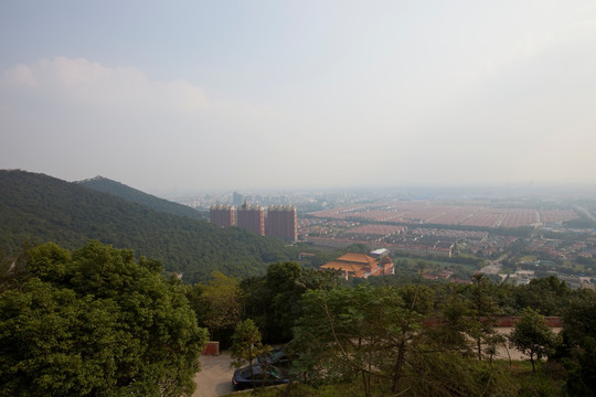 华西村 鸟瞰 中国 江苏 村镇