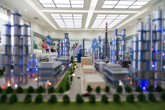 石油炼化厂展厅模型