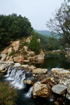 泰山桃花峪风光