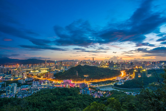 深圳全景 夜景