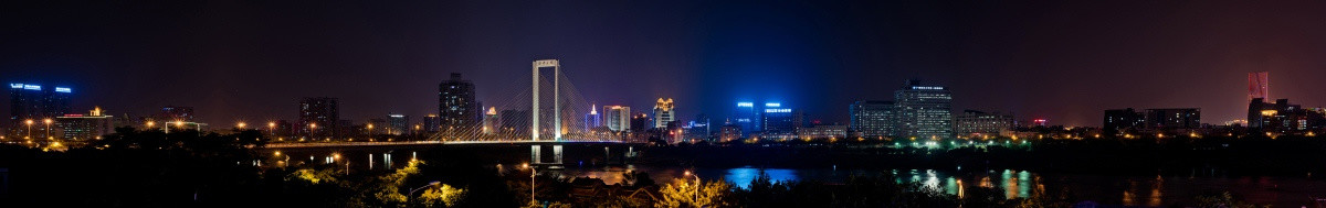 南宁白沙大桥高清全景 夜景