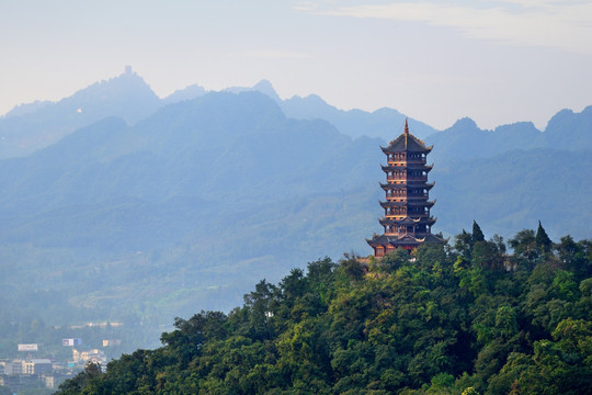 都江堰玉垒阁