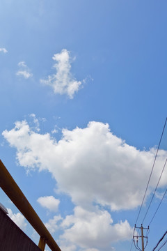 蓝天白云 高架桥