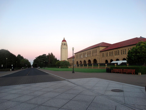 美国斯坦福大学外景广场