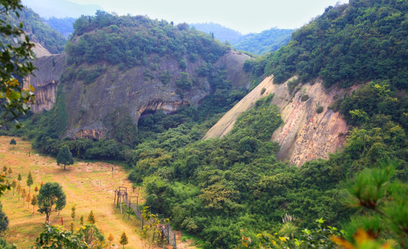 丹霞地貌 峡谷 丘壑 山景 国