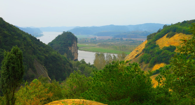 丹霞地貌 峡谷 丘壑 山景 国