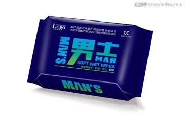 男士濕巾源文件含效果圖
