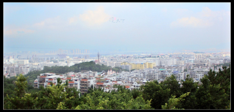 厦门城市鸟瞰图