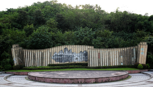 桂林山水 浮雕墙