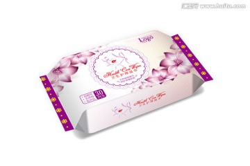 衛(wèi)生濕巾30片2源文件含效果圖