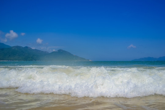 沙滩 海滩 海浪 深圳西冲