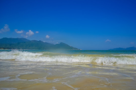 沙滩 海滩 海浪 深圳西冲