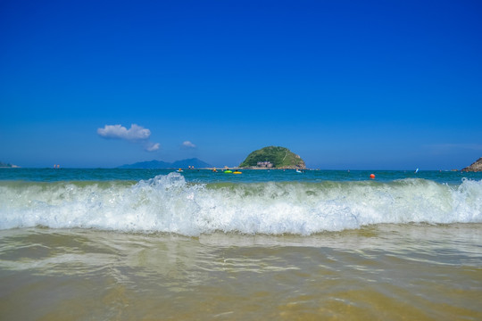 沙滩 海滩 海浪 深圳西冲