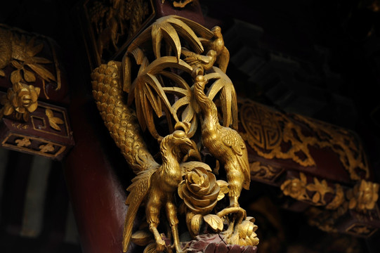 中国木雕刻艺术 建筑木雕刻文化