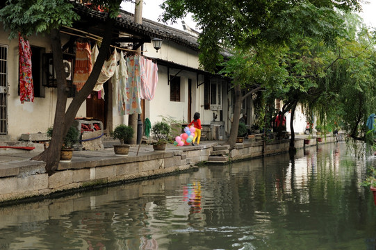 江南民居园林风格建筑 江南水乡