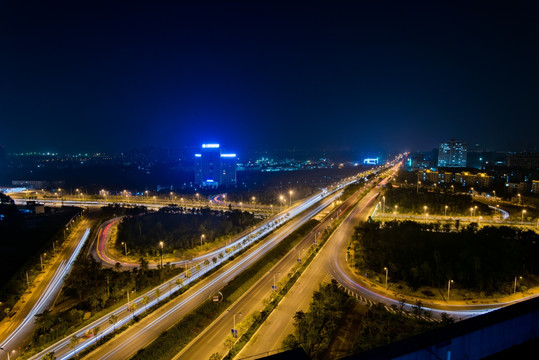 南宁白沙壮锦立交桥 夜景