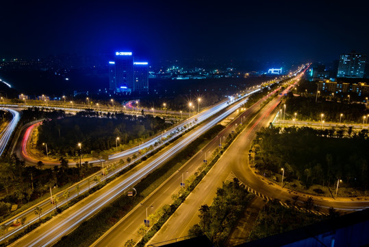 南宁白沙壮锦立交桥 夜景