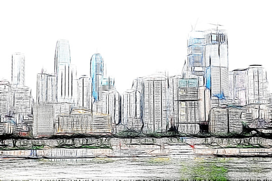 城市 抽象畫