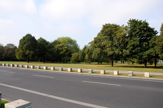 德国柏林街景 城市道路