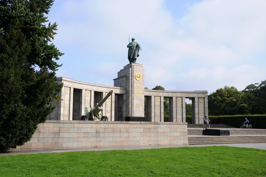 德国柏林街景 二战纪念碑