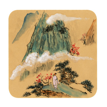 青綠山水 裝飾畫