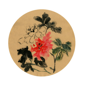 牡丹花 裝飾畫