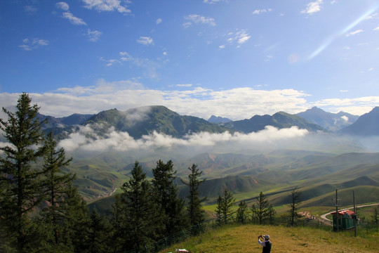 青海祁连山脉卓尔山草原风景区