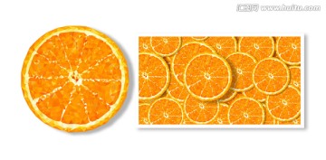 多边形橙子切片