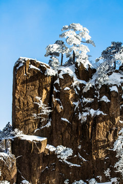 安徽黄山雪景