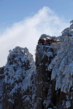 安徽黄山雪景