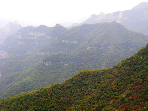 河南焦作云台山青龙峡峰峦沟壑