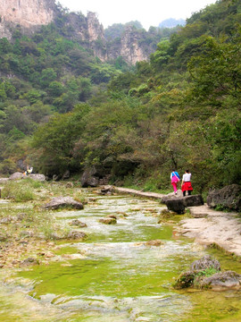 河南焦作云台山青龙峡溪流山涧