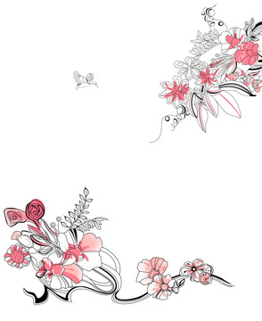 韓式花紋 移門圖案