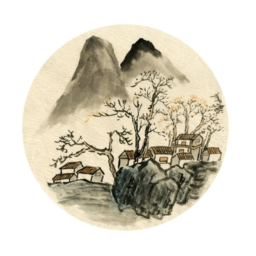 装饰画 国画 山水画