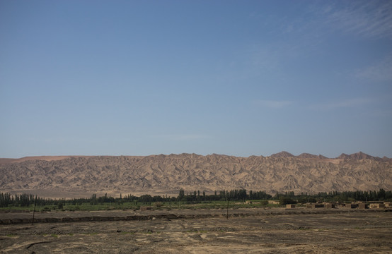 吐鲁番的绿洲 阴房 村庄