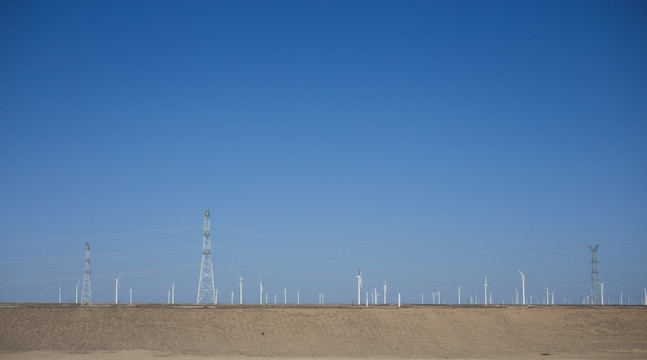 风力发电场与高压输电线路