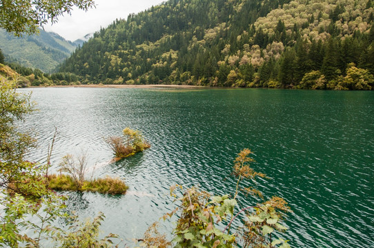 九寨沟旅游风光写真 老虎海