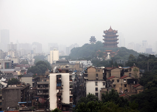 武汉黄鹤楼周围建筑