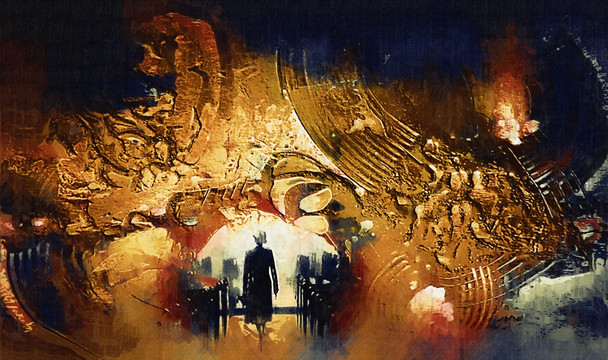 抽象風(fēng)景無框畫