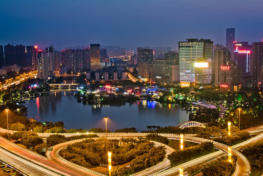 南宁 民歌湖 高清全景