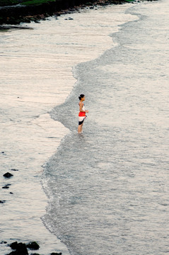 青岛汇泉湾海水浴场