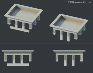 楼顶造型3D模型