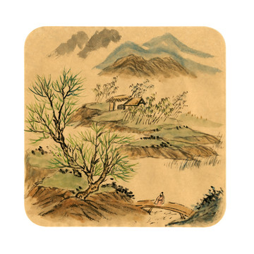 i山水畫 裝飾畫