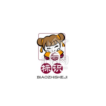 餐饮美食卡通logo设计