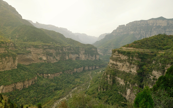 太行山 太行大峡谷 悬崖峭壁