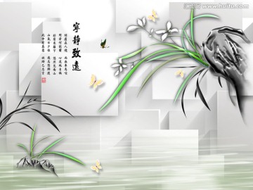 3D壁畫 寧靜致遠