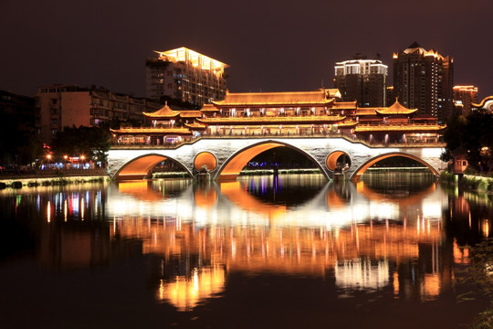 成都锦江夜景 成都夜景