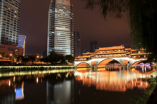 成都锦江夜景 成都夜景